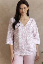 Lucinda | pigiama in cotone con romantica fantasia floreale
