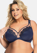 Luisse - k441 - blu - reggiseno non imbottito ad ampio