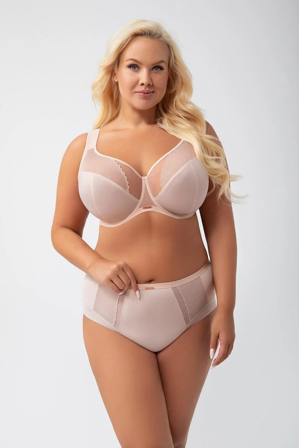 Luisse lux - k442/1 - beige - slip da donna a vita alta
