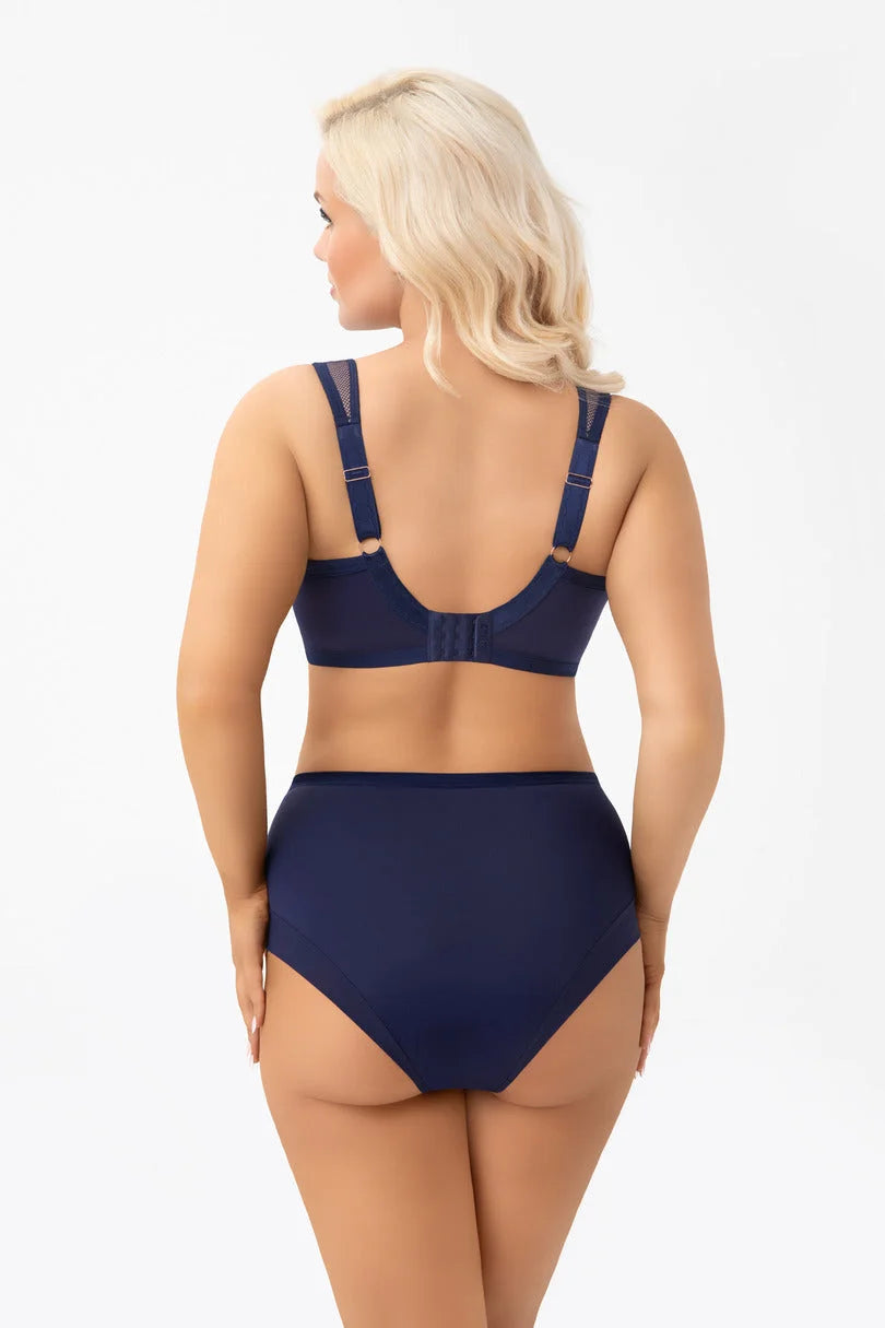 (luisse lux) slip a vita alta da donna in microfibra