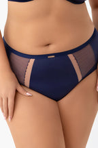 (luisse lux) slip a vita alta da donna in microfibra