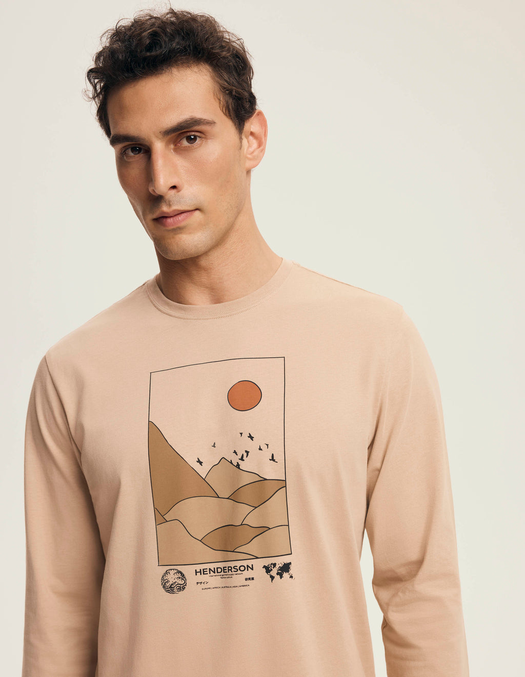 Luro | pigiama uomo in cotone con stampa montagna