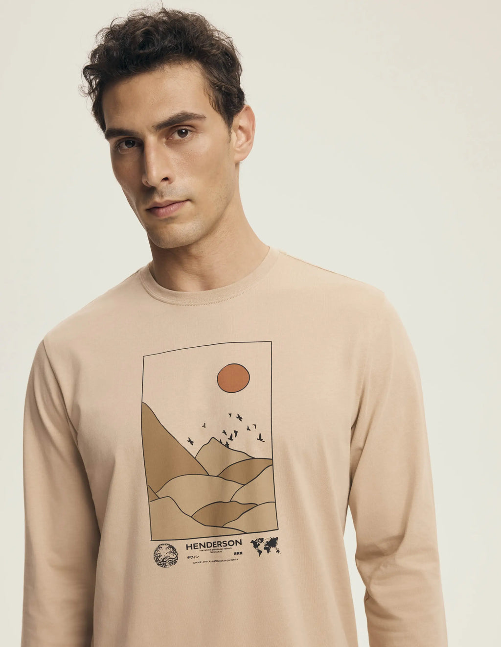 Luro | pigiama uomo in cotone con stampa montagna