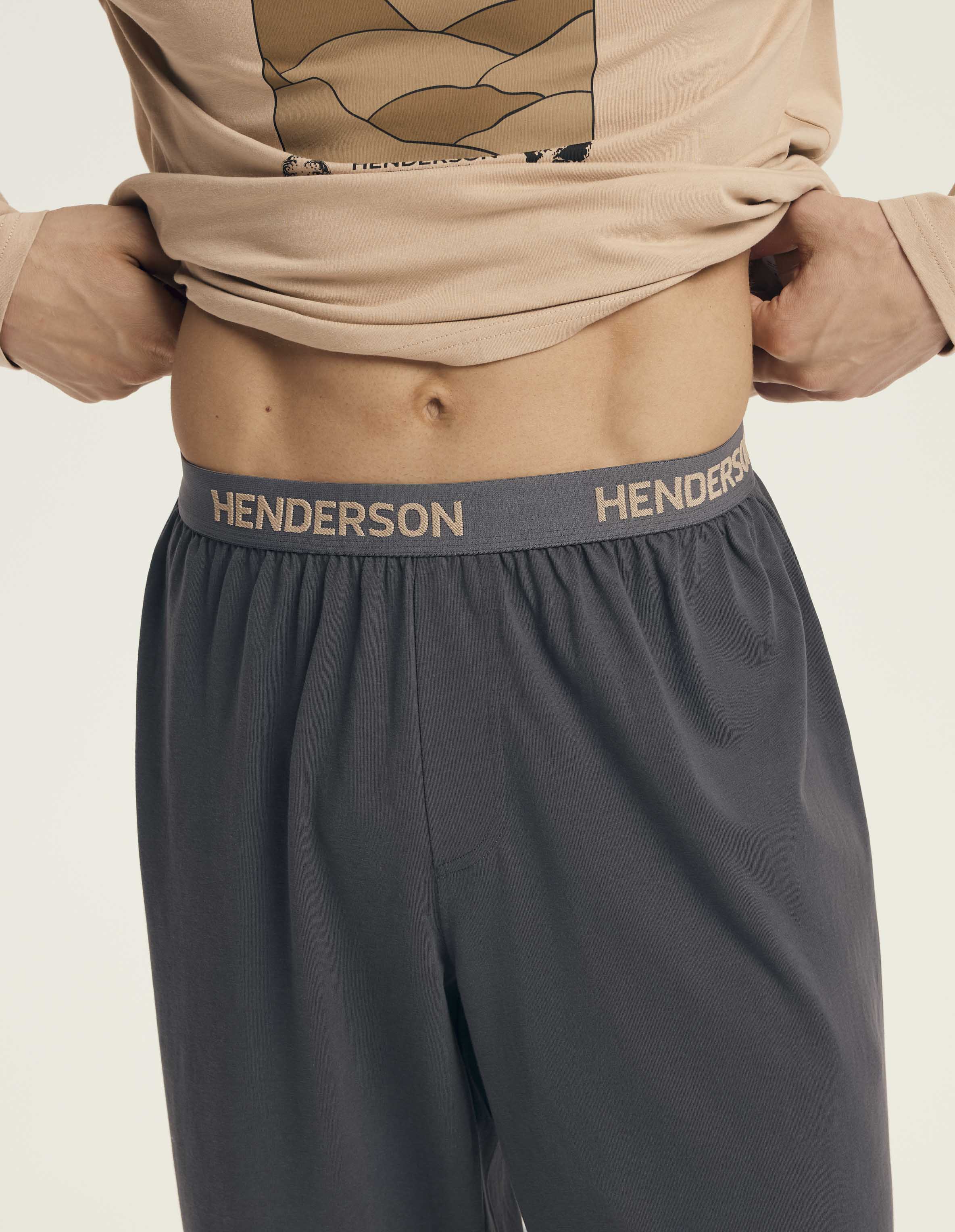 Luro | pigiama uomo in cotone con stampa montagna