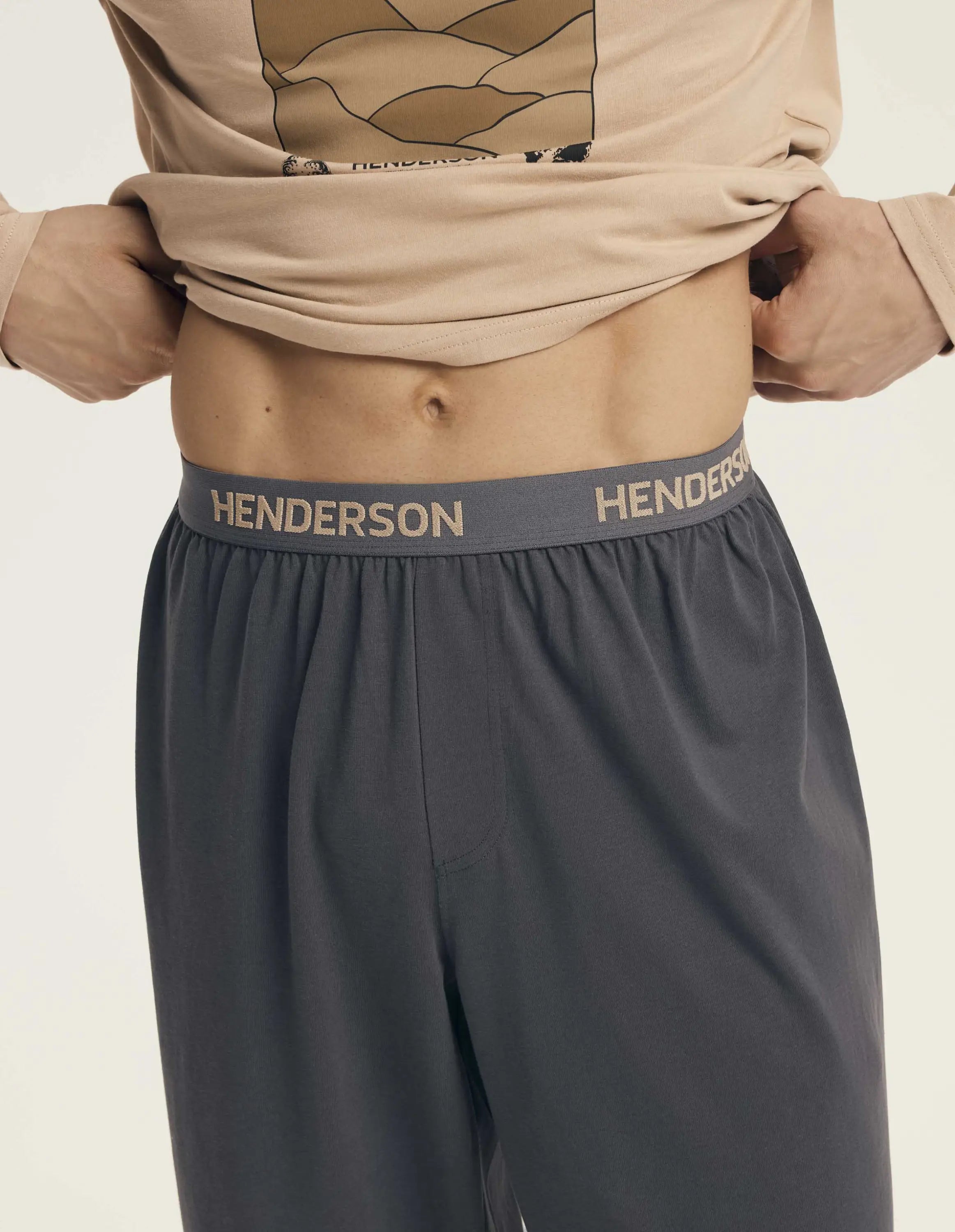 Luro | pigiama uomo in cotone con stampa montagna