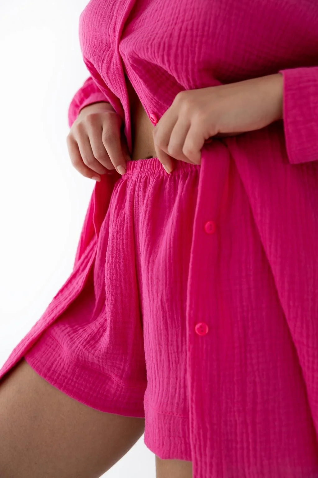 Magenta | completo/pigiama estivo da donna in mussola