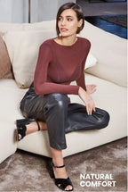 Maglia donna girocollo in cashmere ultralight - 1412