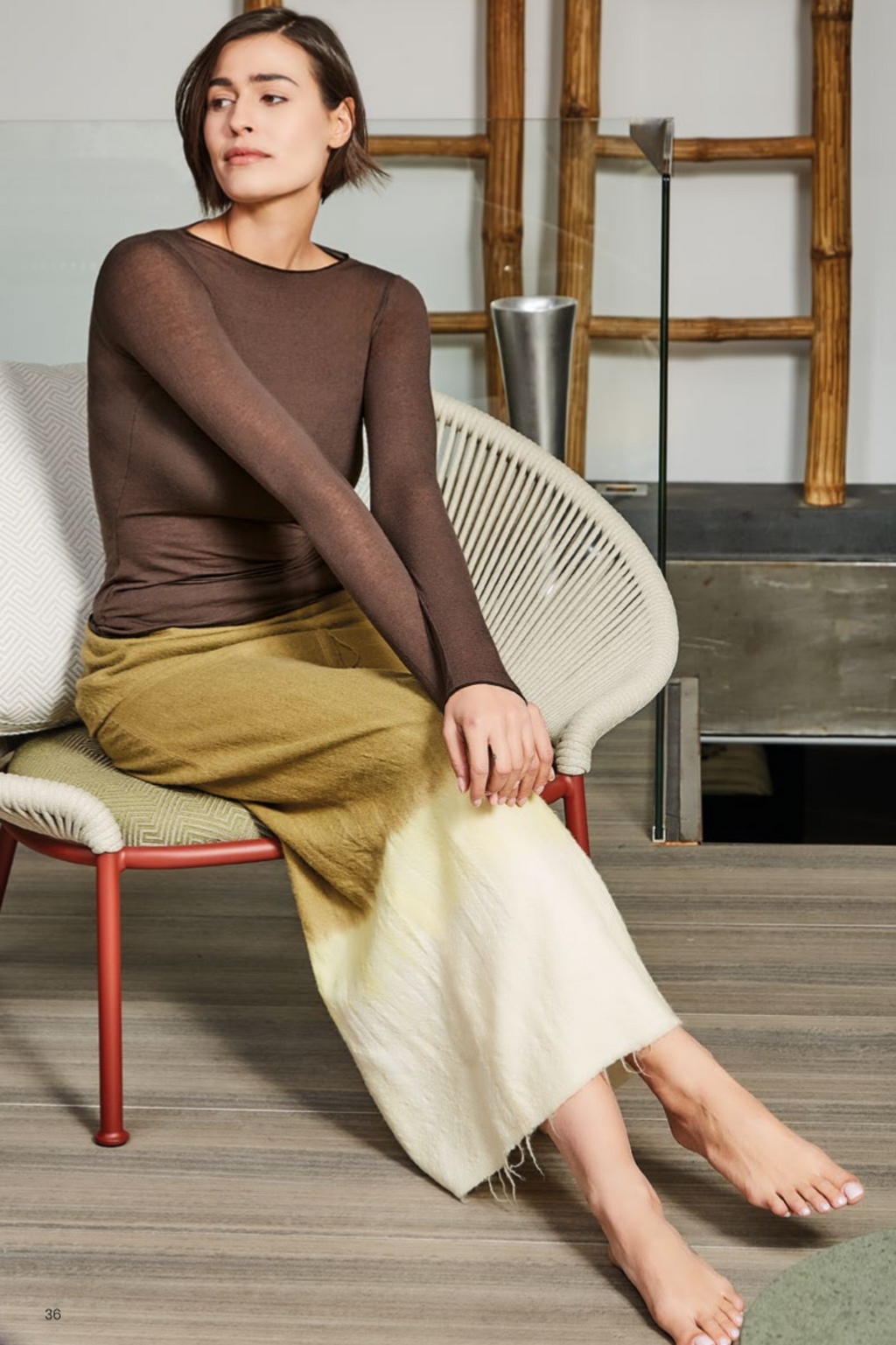 Maglia donna girocollo in cashmere ultralight - 1412