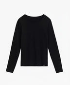 Maglia donna manica lunga in cotone elasticizzato