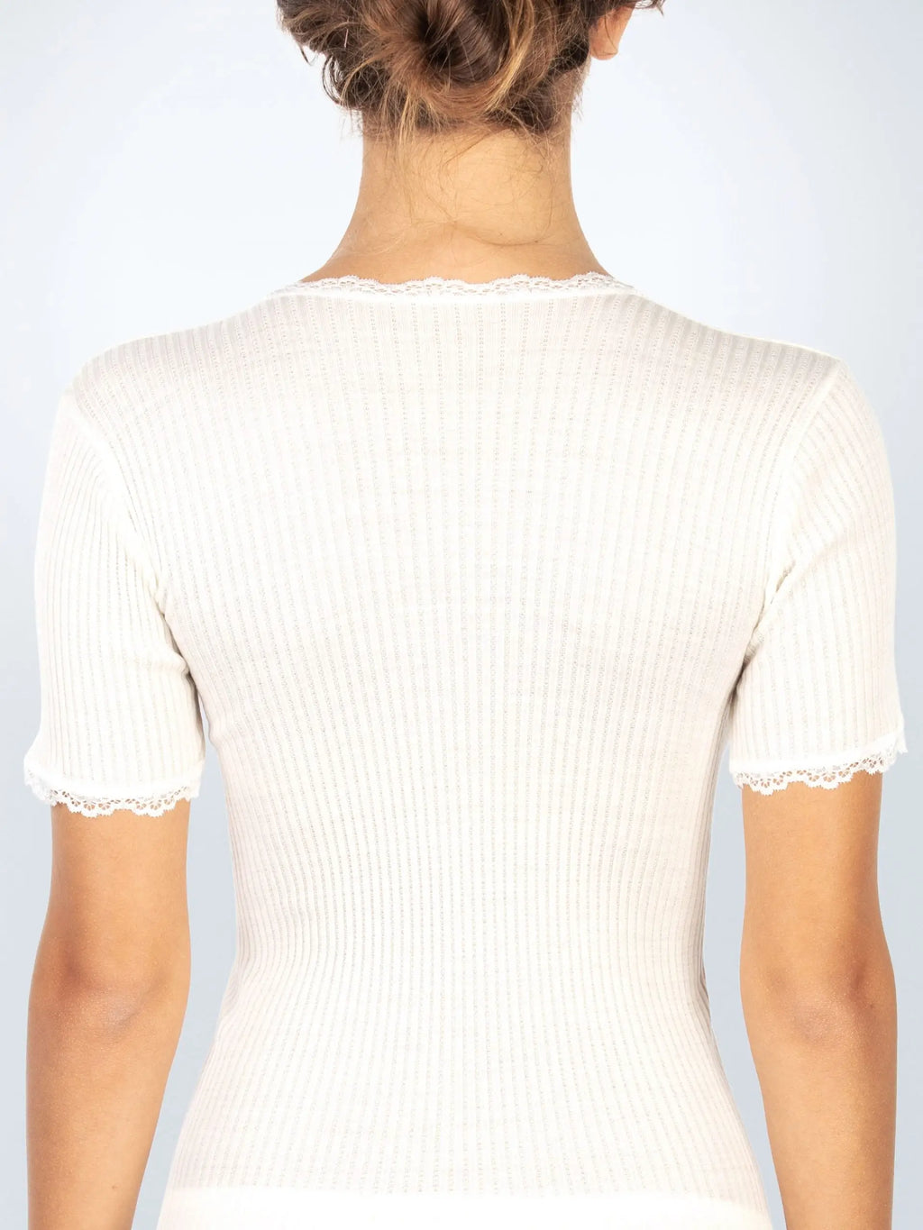 Maglia manica corta microwool plissè - made in italy - 306