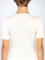Maglia manica corta microwool plissè - made in italy - 306