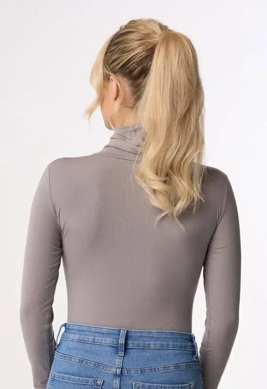 Maglia sottogiacca con collo lato in modal e cotone