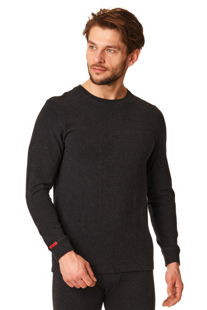 Maglia termica uomo a manica lunga in cotone elasticizzato
