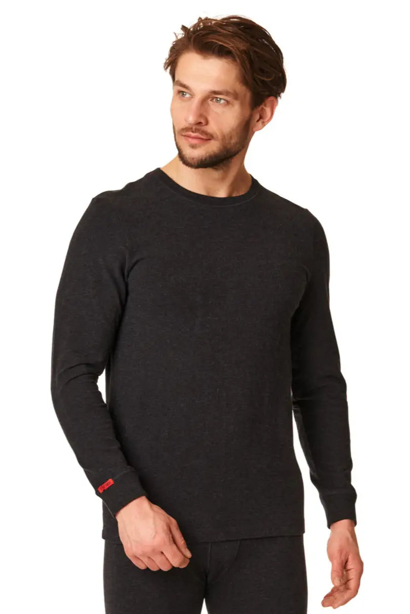 Maglia termica uomo a manica lunga in cotone elasticizzato