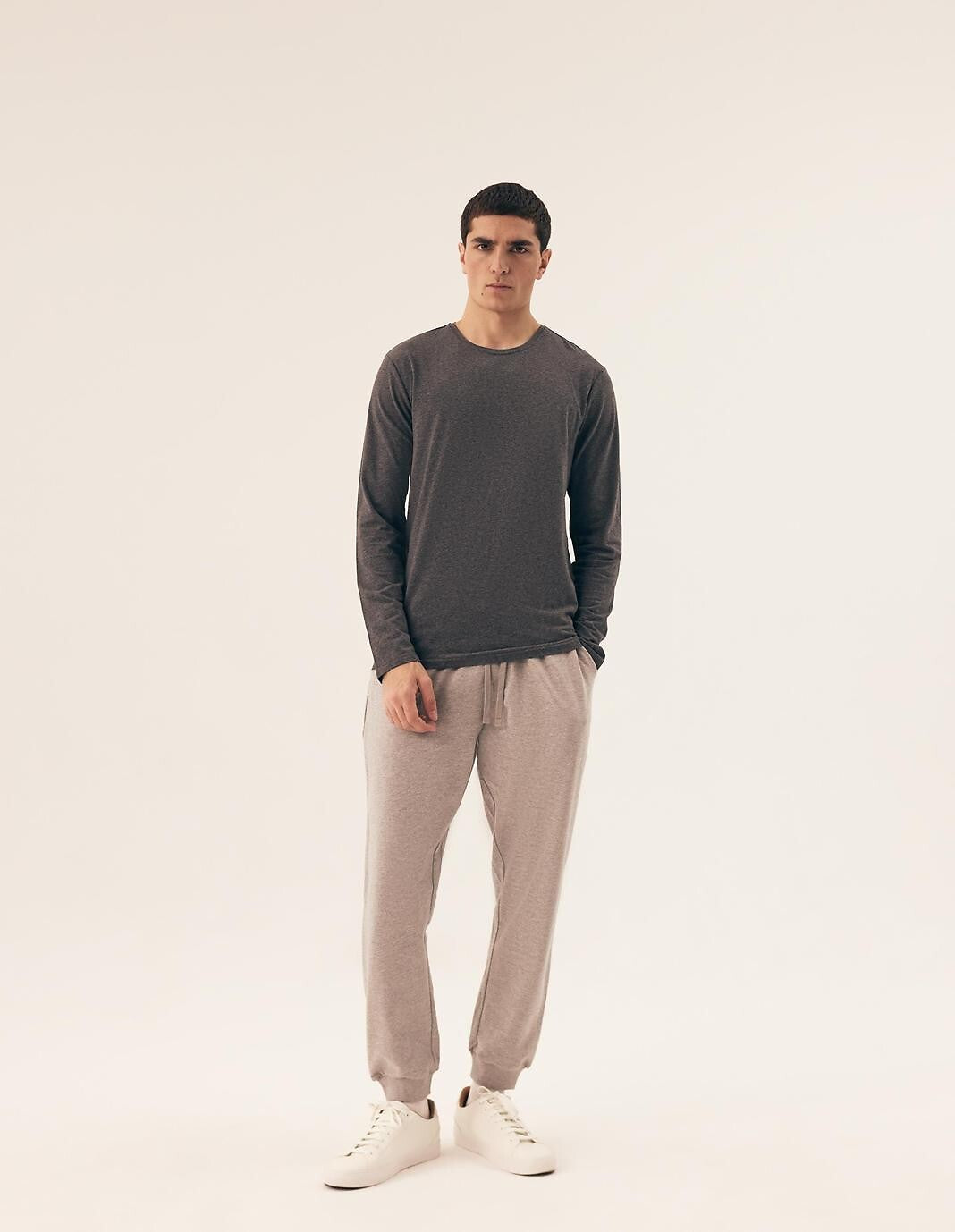 Maglia uomo a manica lunga in cotone - confezione da 2