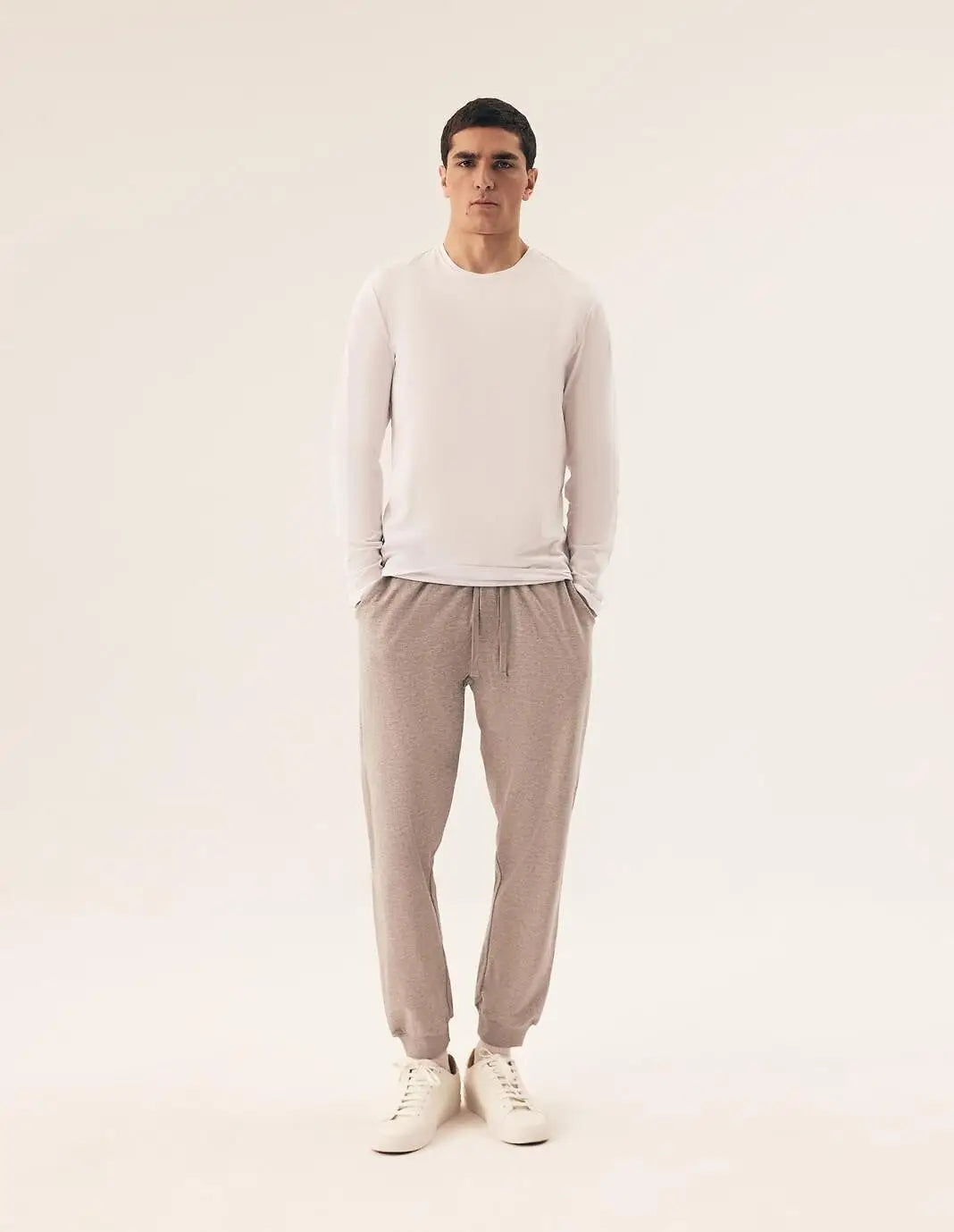 Maglia uomo a manica lunga in cotone - confezione da 2