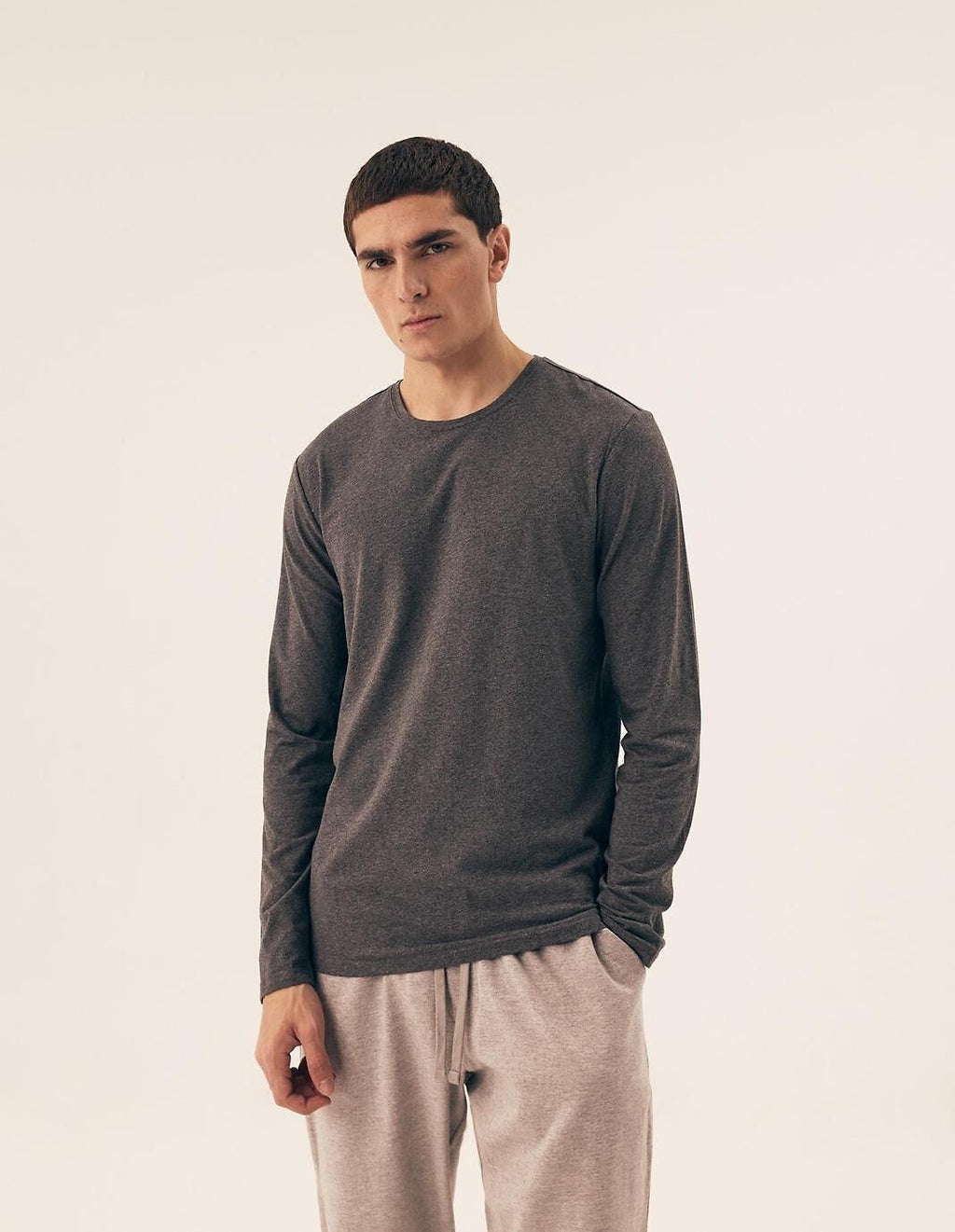 Maglia uomo a manica lunga in cotone - confezione da 2