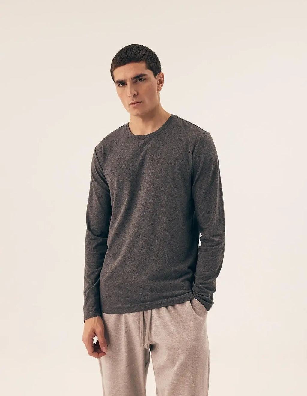 Maglia uomo a manica lunga in cotone - confezione da 2