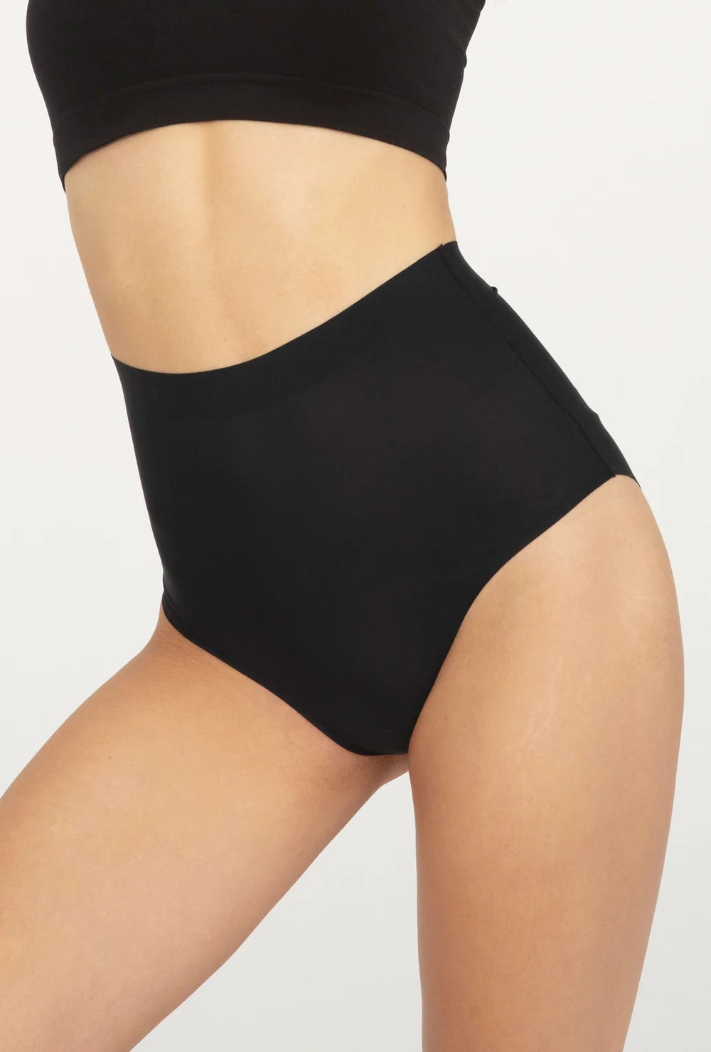 Slip donna a vita alta in microfibra taglio laser - BRIGITTE