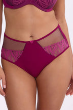 Mariana - slip classici da donna in microfibra con ricamo