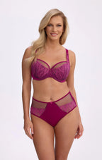 Mariana - slip classici da donna in microfibra con ricamo