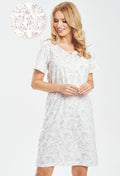 Mariella | camicia da notte in 100% cotone con stampa