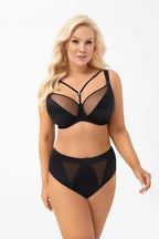 Marisa | slip donna a vita alta – microfibra con taglio