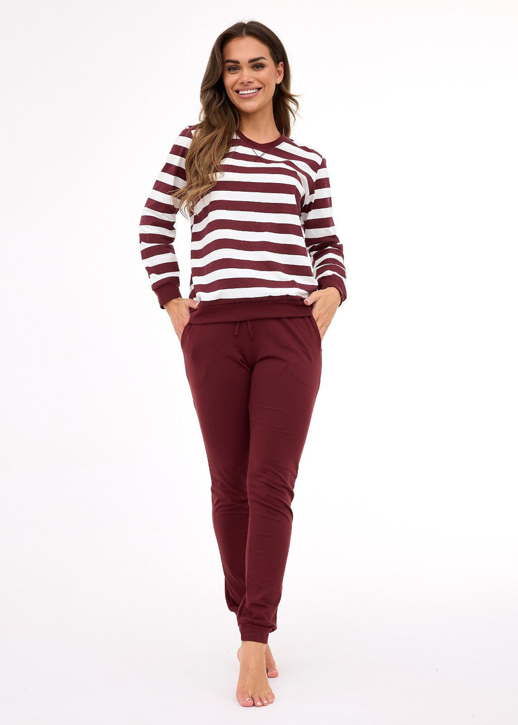 Molly | pigiama da donna in cotone a righe - 635/468