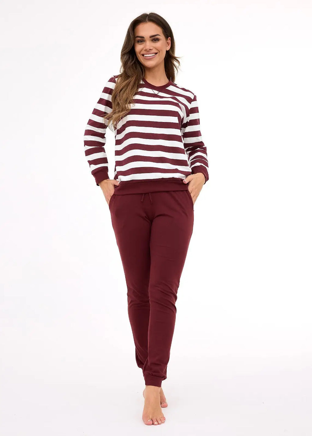 Molly | pigiama da donna in cotone a righe - 635/468