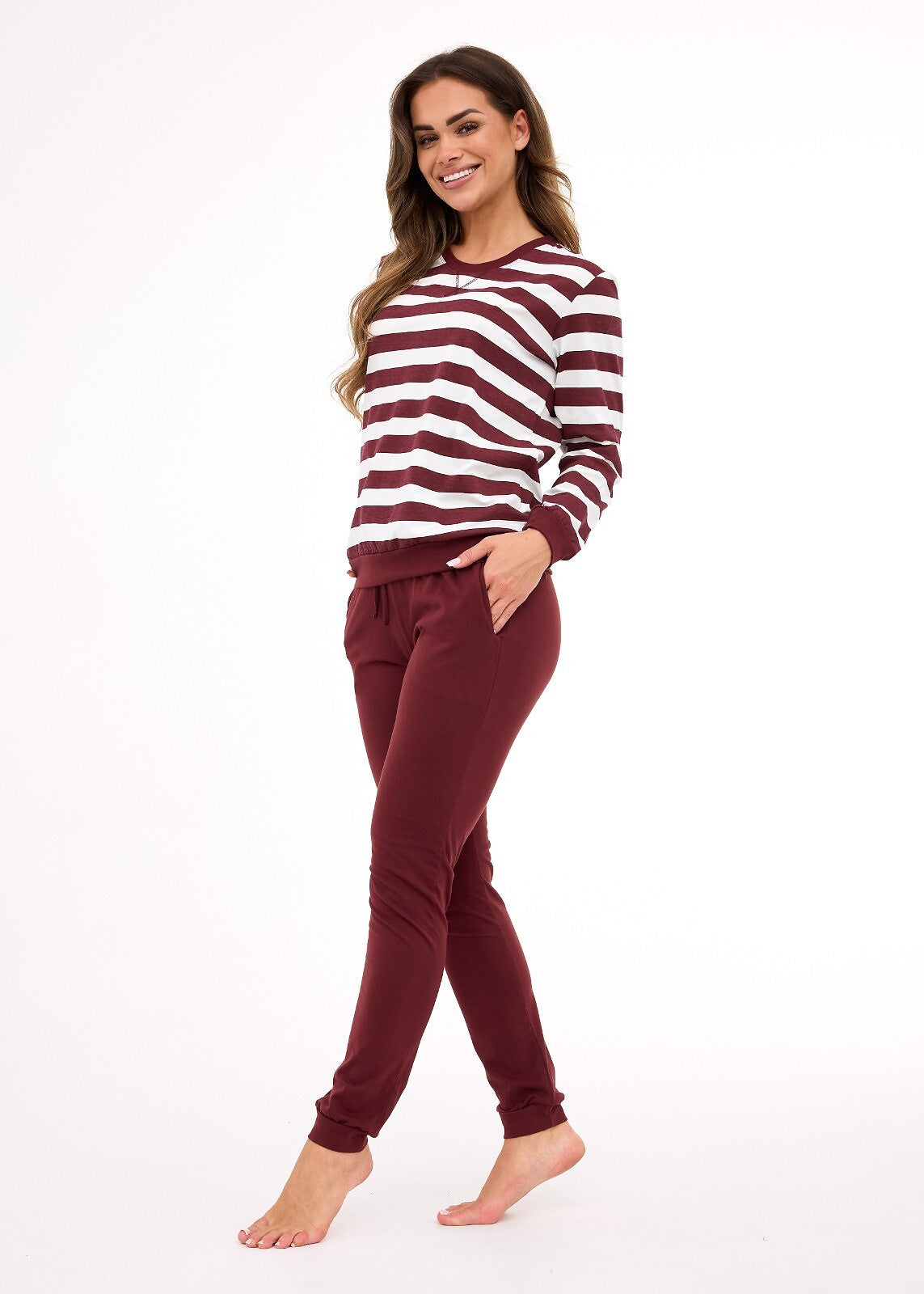 Molly | pigiama da donna in cotone a righe - 635/468