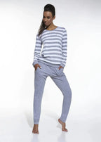 Molly | pigiama da donna in cotone a righe - 635/468