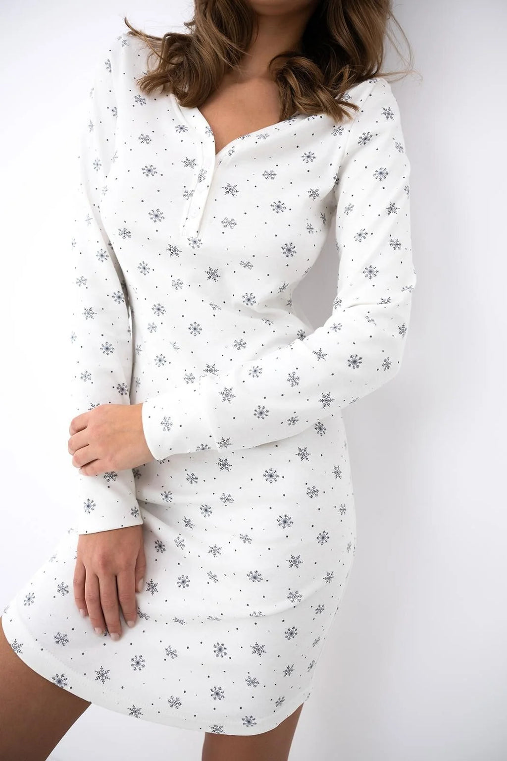 Monroe - camicia da notte donna in cotone interlock