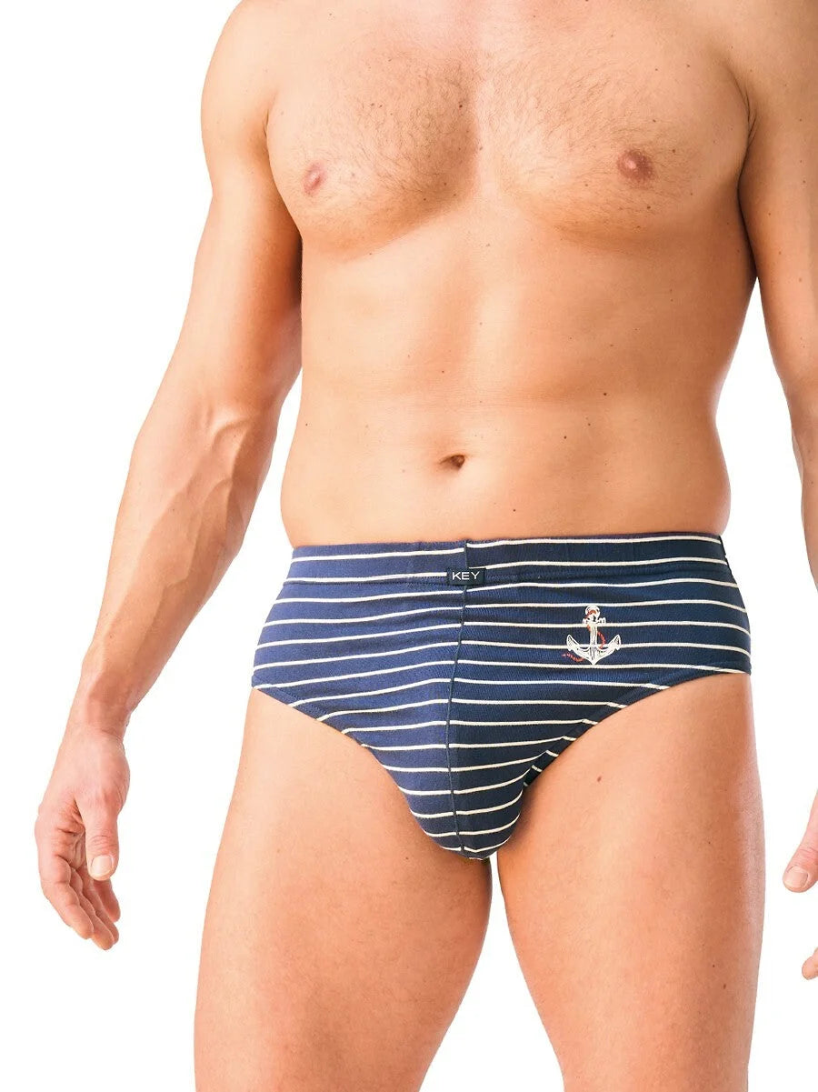 Mpp 331 - slip da uomo casual a righe in cotone stretch