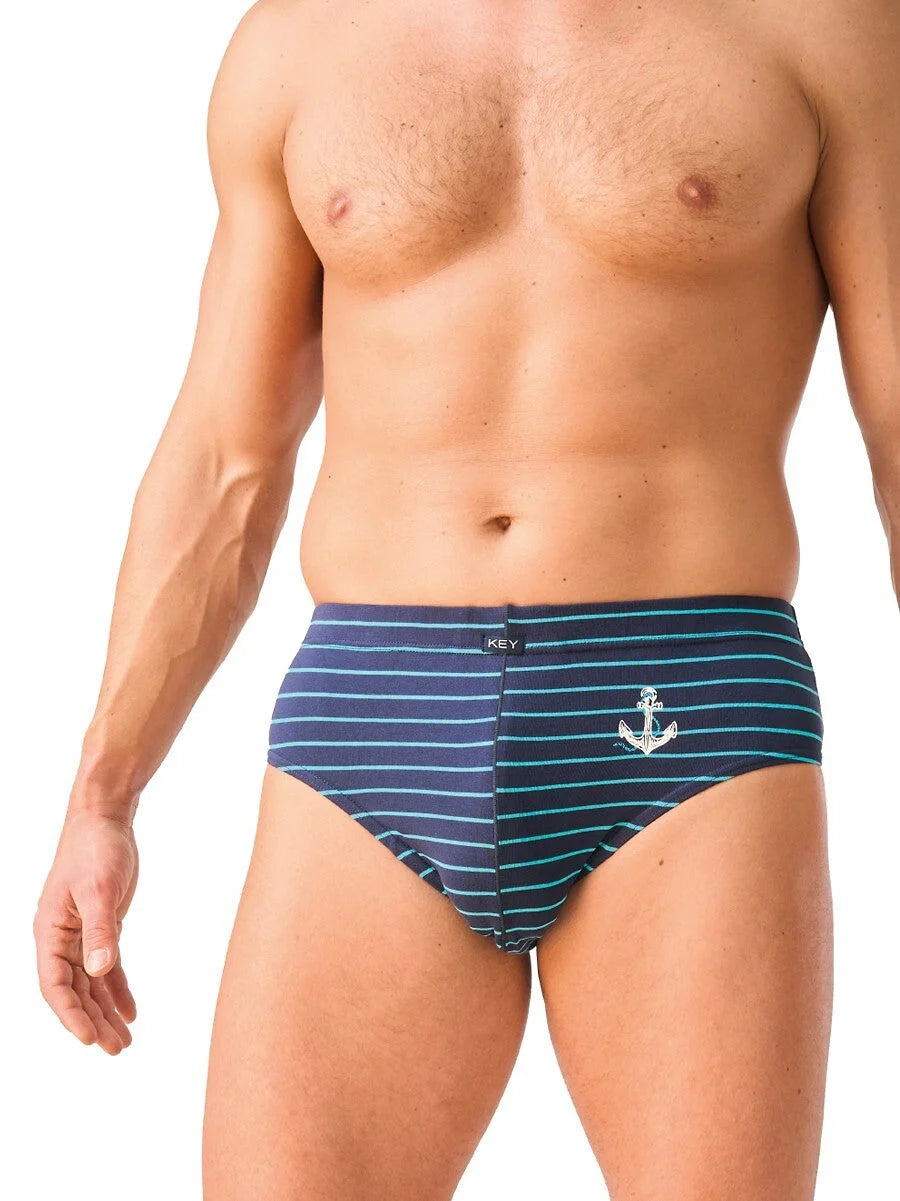 Mpp 331 - slip da uomo casual a righe in cotone stretch