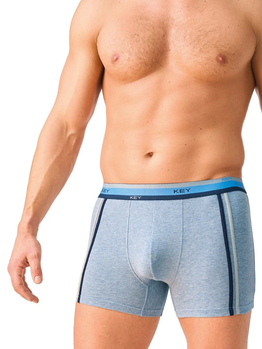 Mxh 212 - boxer uomo cotone con elastico a righe