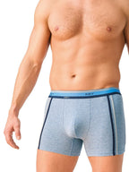 Mxh 212 - boxer uomo cotone con elastico a righe