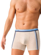 Mxh 212 - boxer uomo cotone con elastico a righe