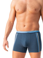 Mxh 212 - boxer uomo cotone con elastico a righe