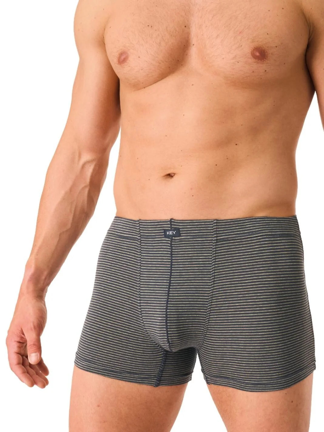 Mxh 323 - boxer uomo cotone elasticizzato a righe