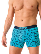 Mxh 941 - boxer uomo cotone fantasia pesci