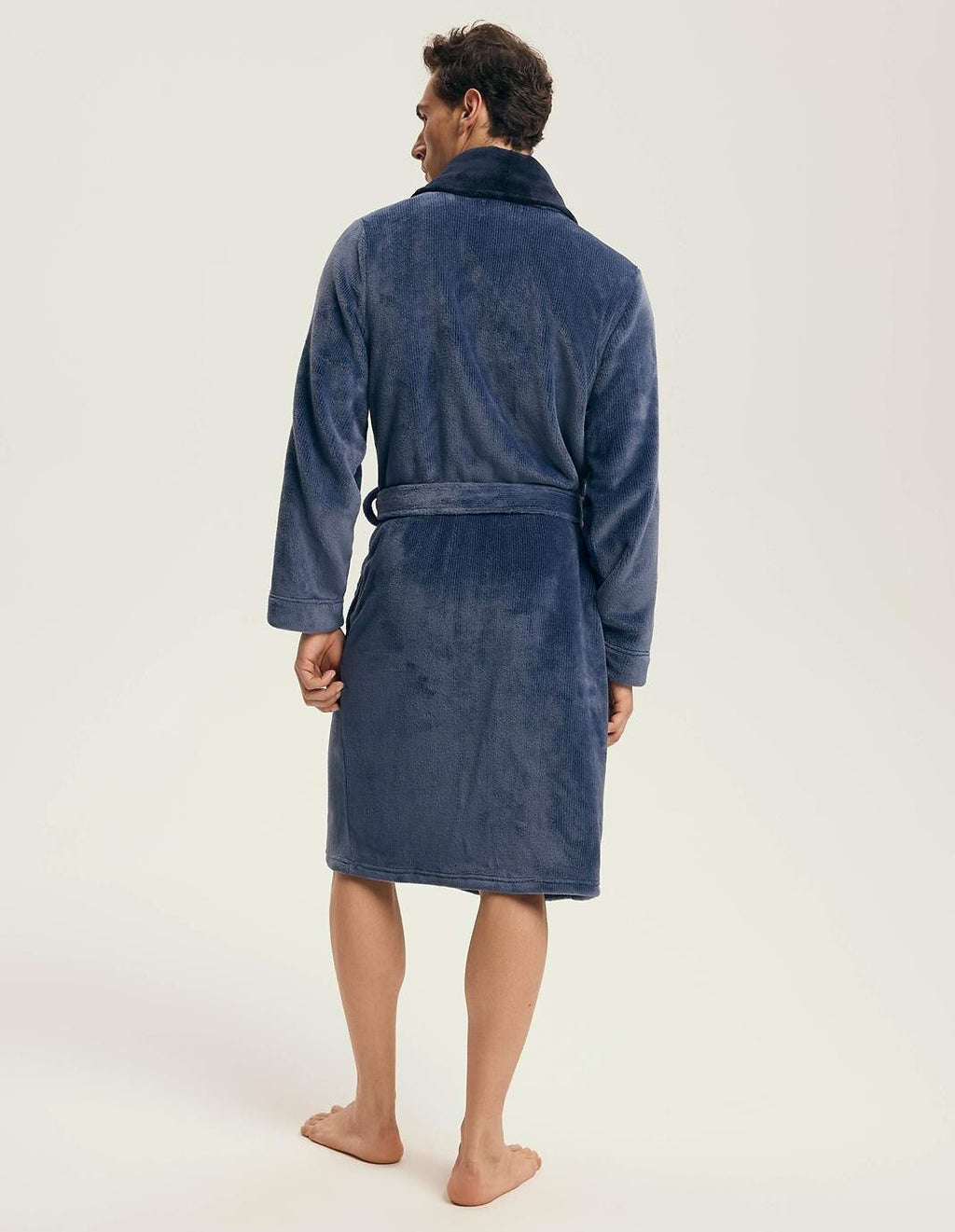 Nantes | vestaglia da camera uomo in tessuto effetto