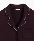 Nlp-495 - vino - pigiama da donna in modal con maglia