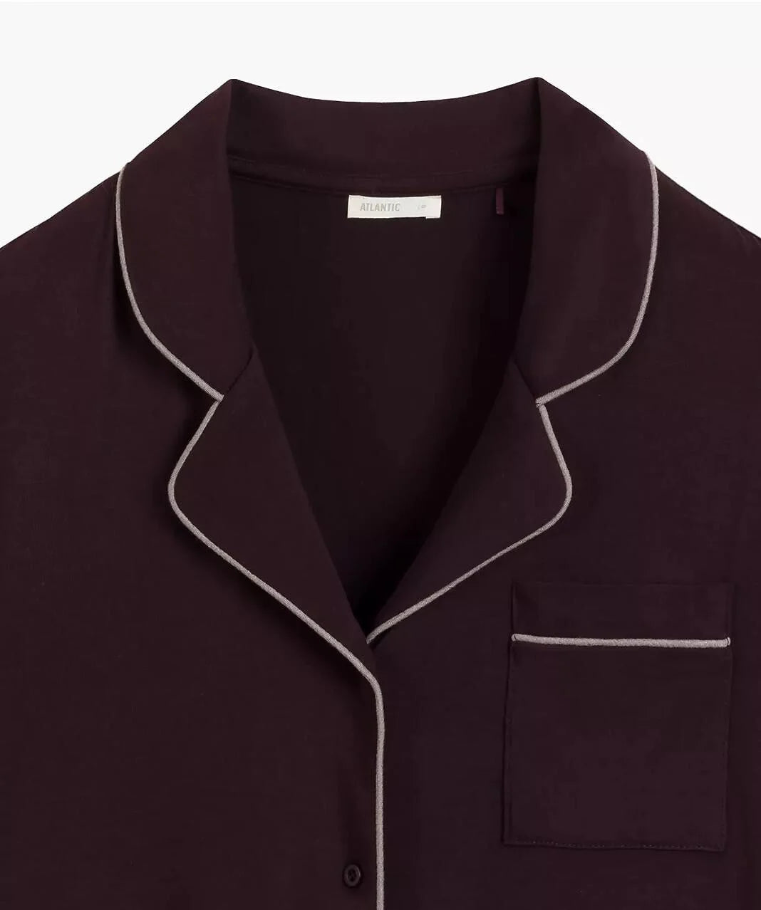 Nlp-495 - vino - pigiama da donna in modal con maglia