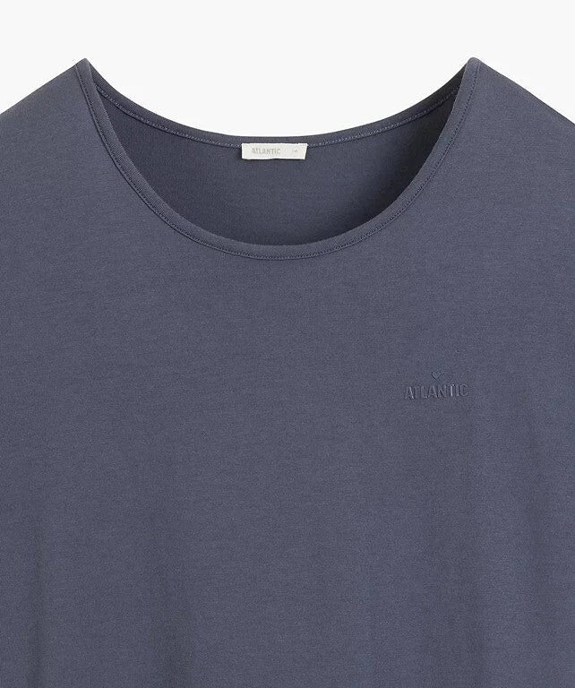 Nlp-512 - blu - pigiama corto da donna in modal e cotone