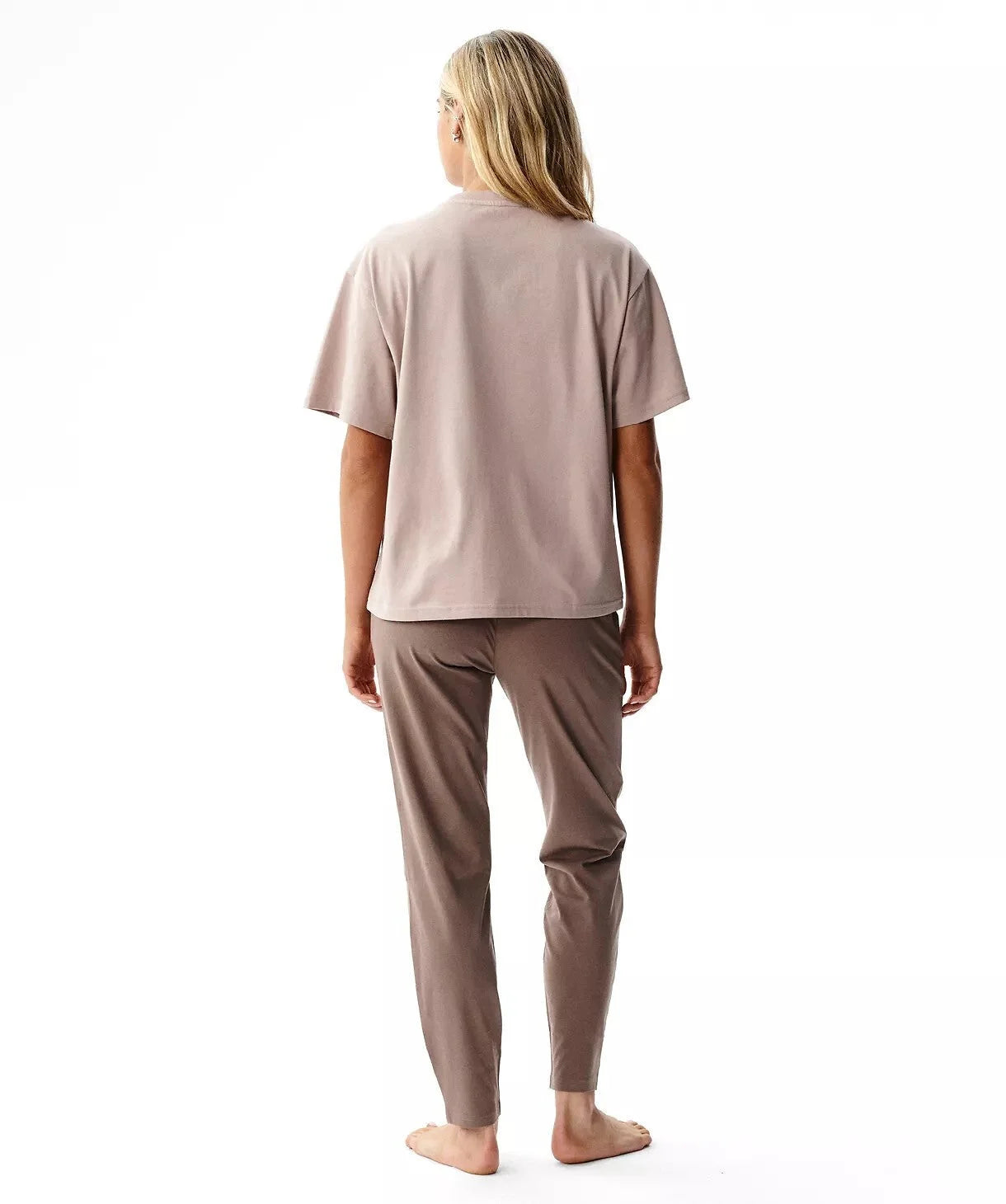 Nlp-516 - pigiama da donna in cotone effetto pesca