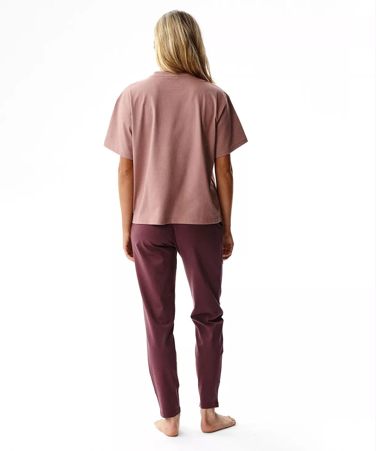 Nlp-516 - pigiama da donna in cotone effetto pesca