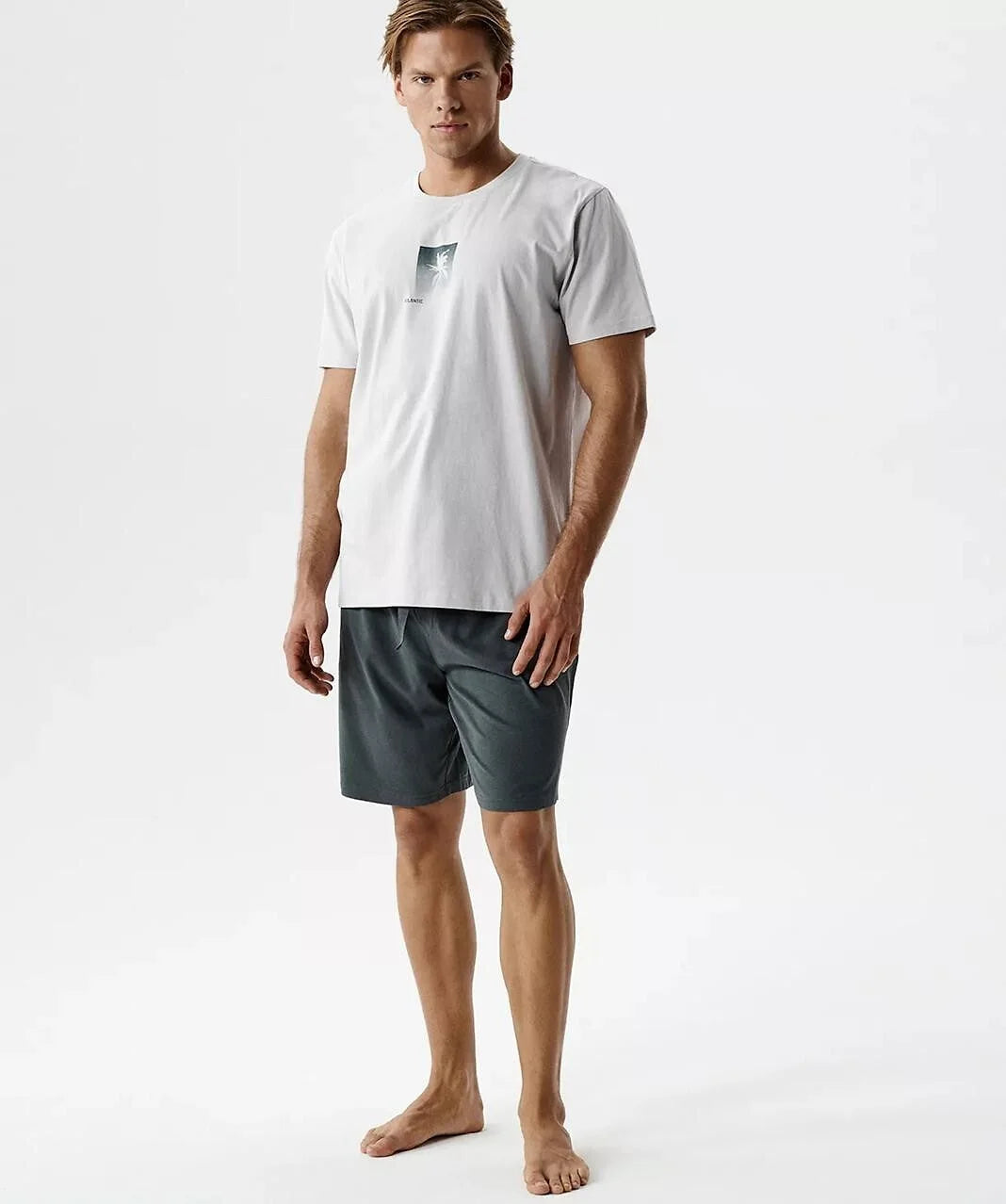 Nmp-398 - pigiama da uomo in 100% cotone con trattamento