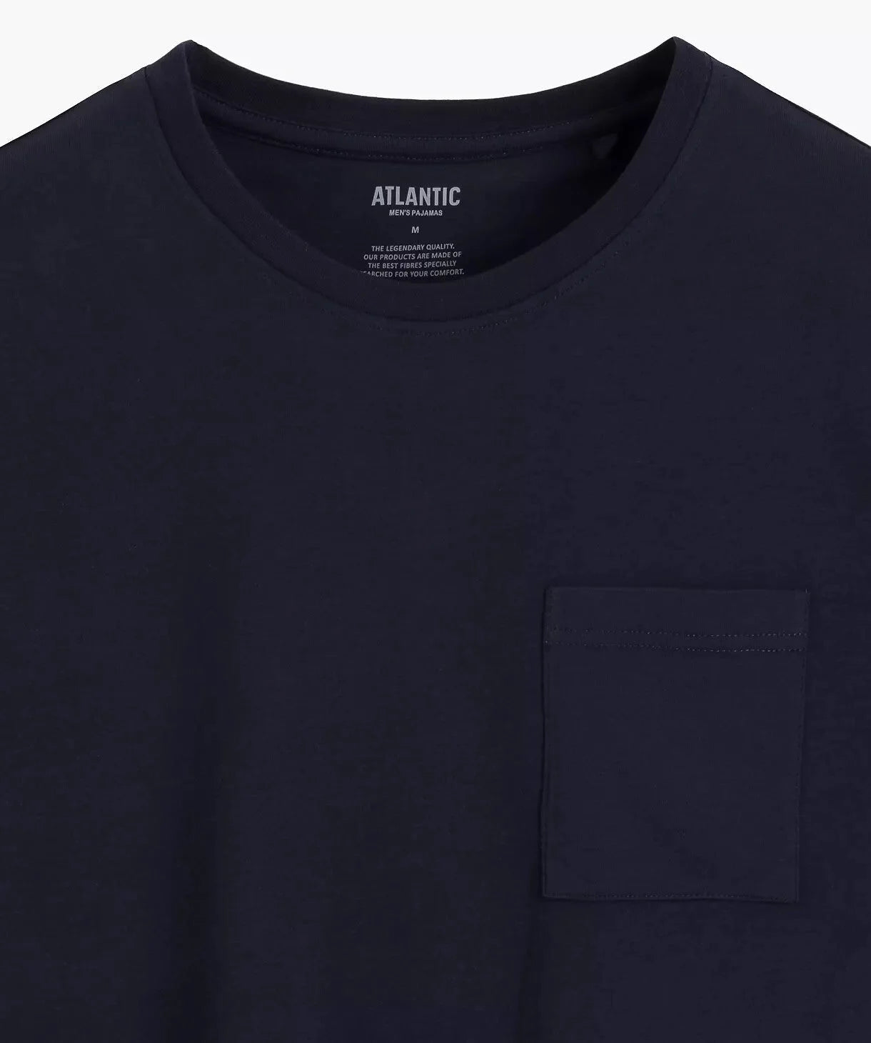 Nmp-402 - blu - pigiama corto da uomo – morbidezza ’peach