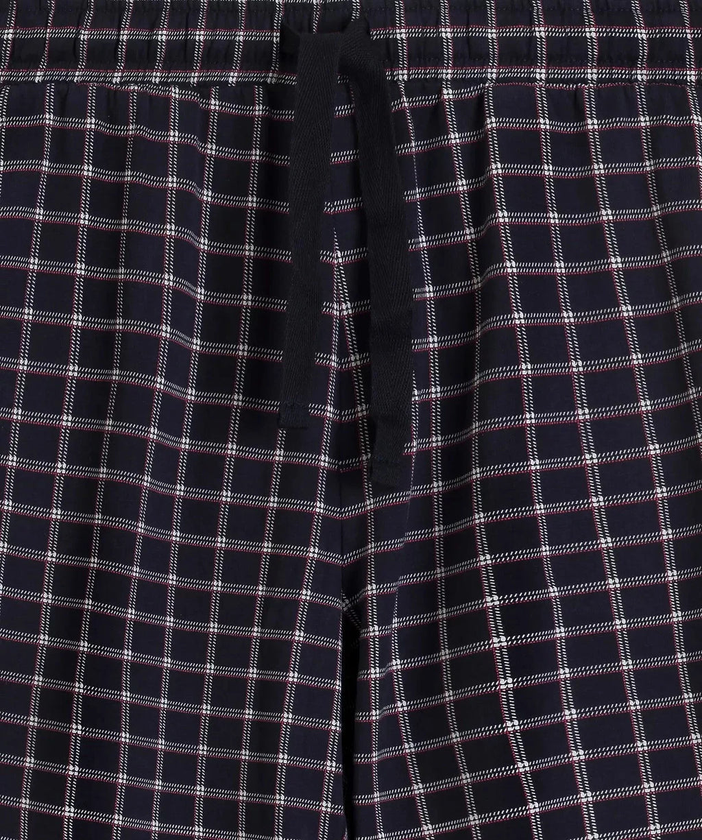 Nmp-404 - pigiama lungo da uomo in cotone effetto pesca