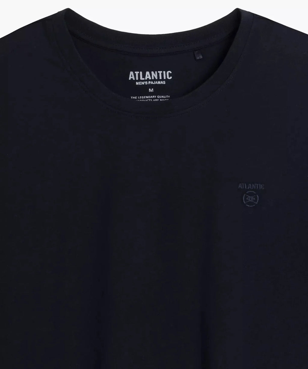 Nmp-404 - pigiama lungo da uomo in cotone effetto pesca